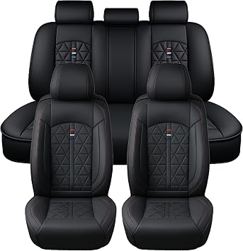 5-PCS Full Set Car Seat Covers For Toyota Auris Avensis Camry Corolla Highlander Hilux Land Cruiser Prius RAV 4 Urban cruiser Verso Yaris Breathable/Wear-resistant/Non-slip Full set