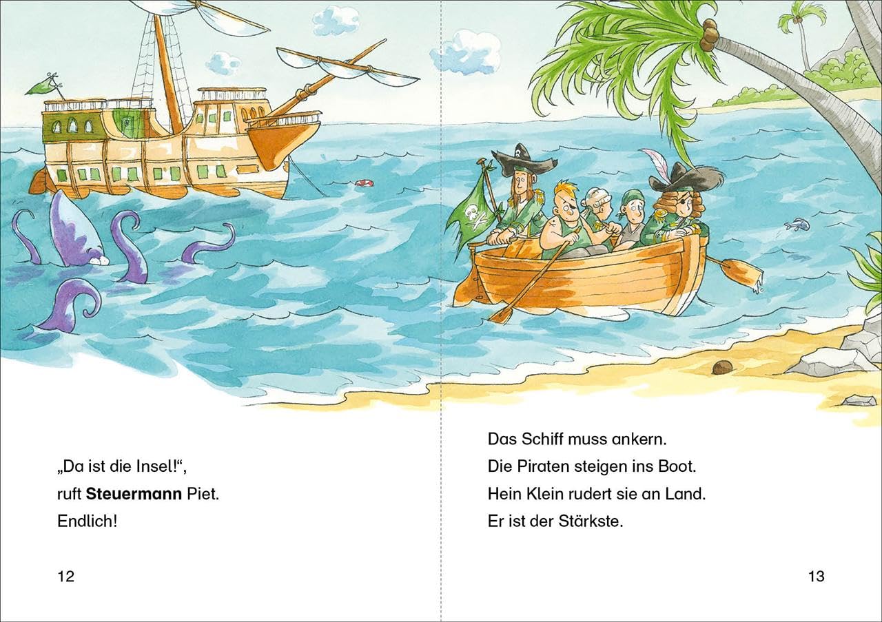Image secondaire de Leselöwen 1. Klasse : Le Trésor des Pirates - Livre pour Enfants dès 6 Ans