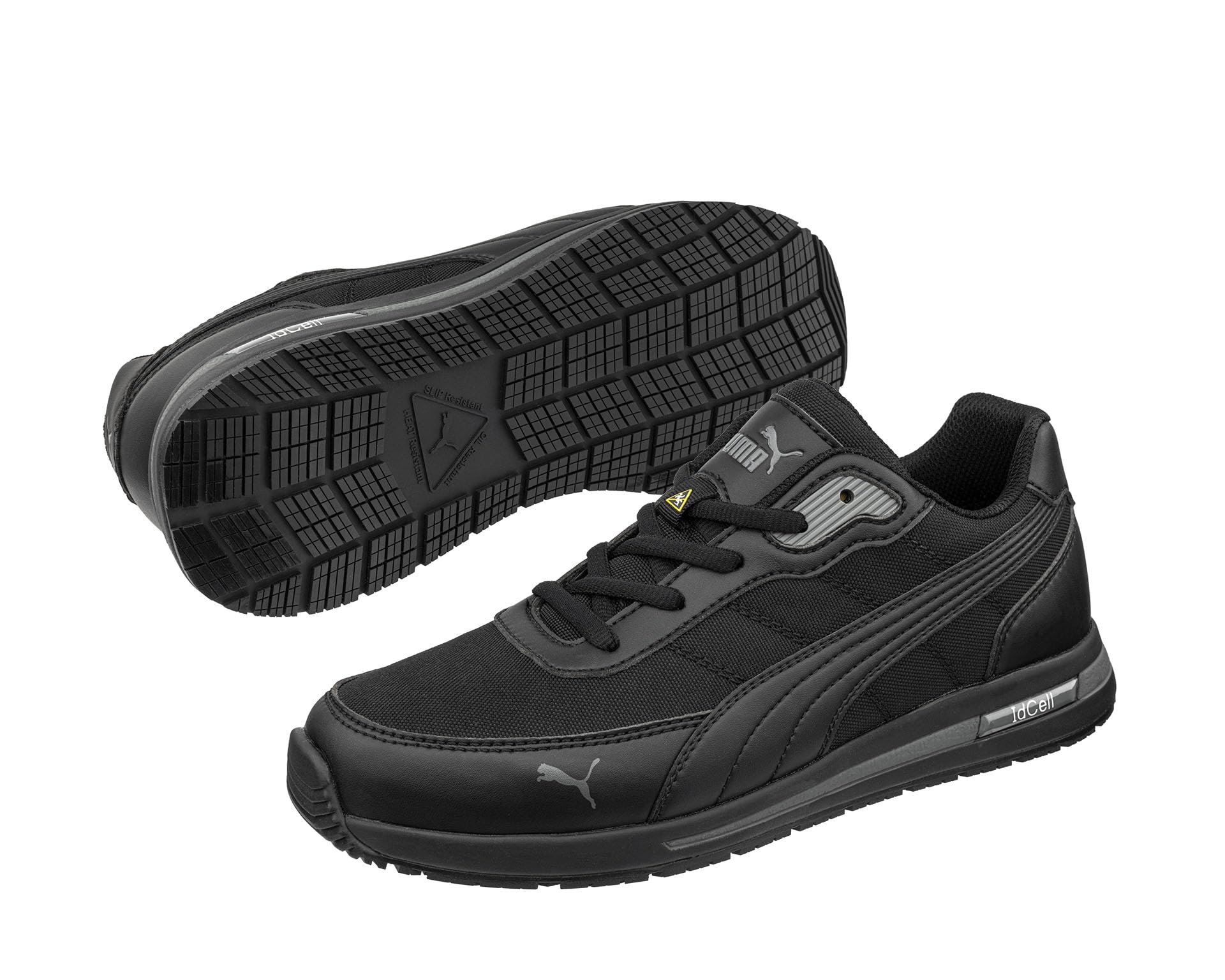 PUMA Safety Epic - Zapatos de seguridad antideslizantes S3S, sin metal, resistentes al agua, ideales para cocinar y trabajar, color negro
