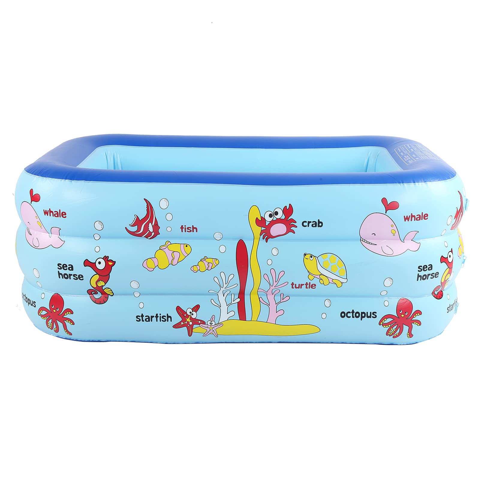 JTLB Aufblasbarer Kinderpool, Lounge-Pool mit Unabhängigem -Design für, 130 X 85 X 55 cm, Grüner Sicherheitstintendruck