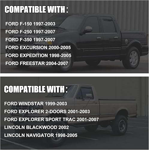 Miniatura 2 de Cilindro de bloqueo del interruptor de ignición y cilindro de bloqueo de puerta Compatible con Ford F150 1997-2003 Ford F250 F350 1997-2007 Ford