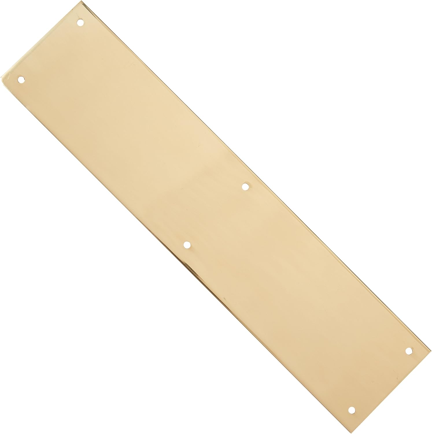 Deltana Push Plate 3-1/2X 15Bright Brass, Polished Brass
