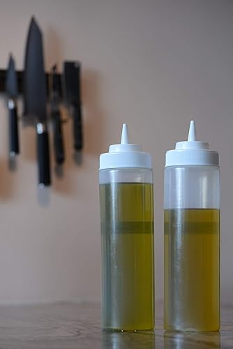 Miniatura 4 de Botellas de plástico para condimentos de 24 onzas [24 unidades] Botella de chorro para salsas, aderezos, artes y manualidades, salsa de tomate,