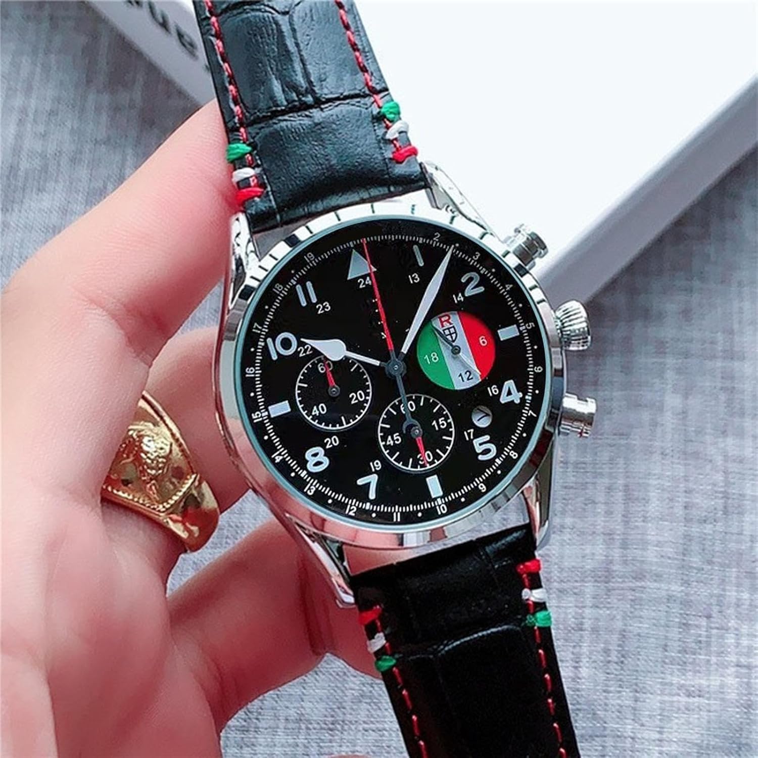 Mens Chronograph Watch Easy Read | Luxury Watches for Men | Automatic Skeleton Watch for Men | Automatic Mechanical Watch for Men | Waterproof Watch with Date Display