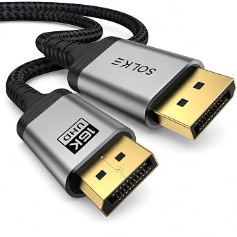 80Gbps DisplayPort 2.1 Kablo 16K 60Hz 8K 120Hz 4K 240Hz UHBR20 HDR DSC 1.2a  rg l  DP 2.1 Monit r Kablosu 2, 2m, Metre