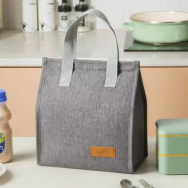 Insulated Lunch Bag for Women Men Reusable Leakproof Tote Large Lunch Box Container for Office Work School or