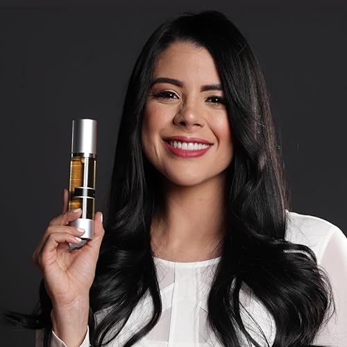 Miniatura 9 de Spray para el cabello de aceite de argán, fórmula altamente hidratante, no grasa y nutritiva para control del encrespamiento, acondicionador sin