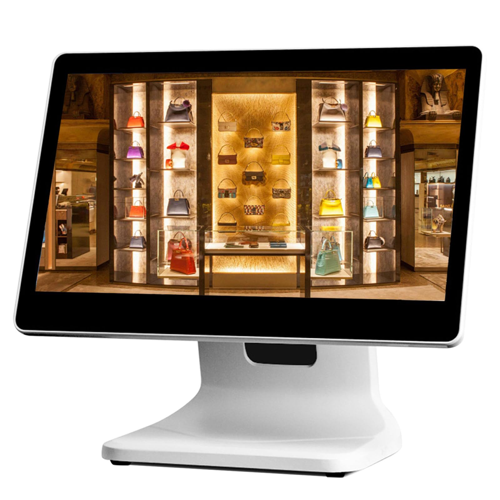 Caisse enregistreuse Tactile, Caisse enregistreuse TPV, Caisse enregistreuse avec Écran Tactile 15,6 Pouces, processeur N2840, 4 Go de RAM, SSD 64 Go, Windows 10 pour commerces et Restaurant
