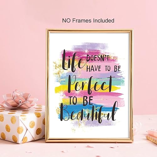 Miniatura 3 de Decoración de pared de afirmaciones positivas, póster inspirador rosa para la oficina en casa, dormitorio, baño, citas motivacionales, regalos para