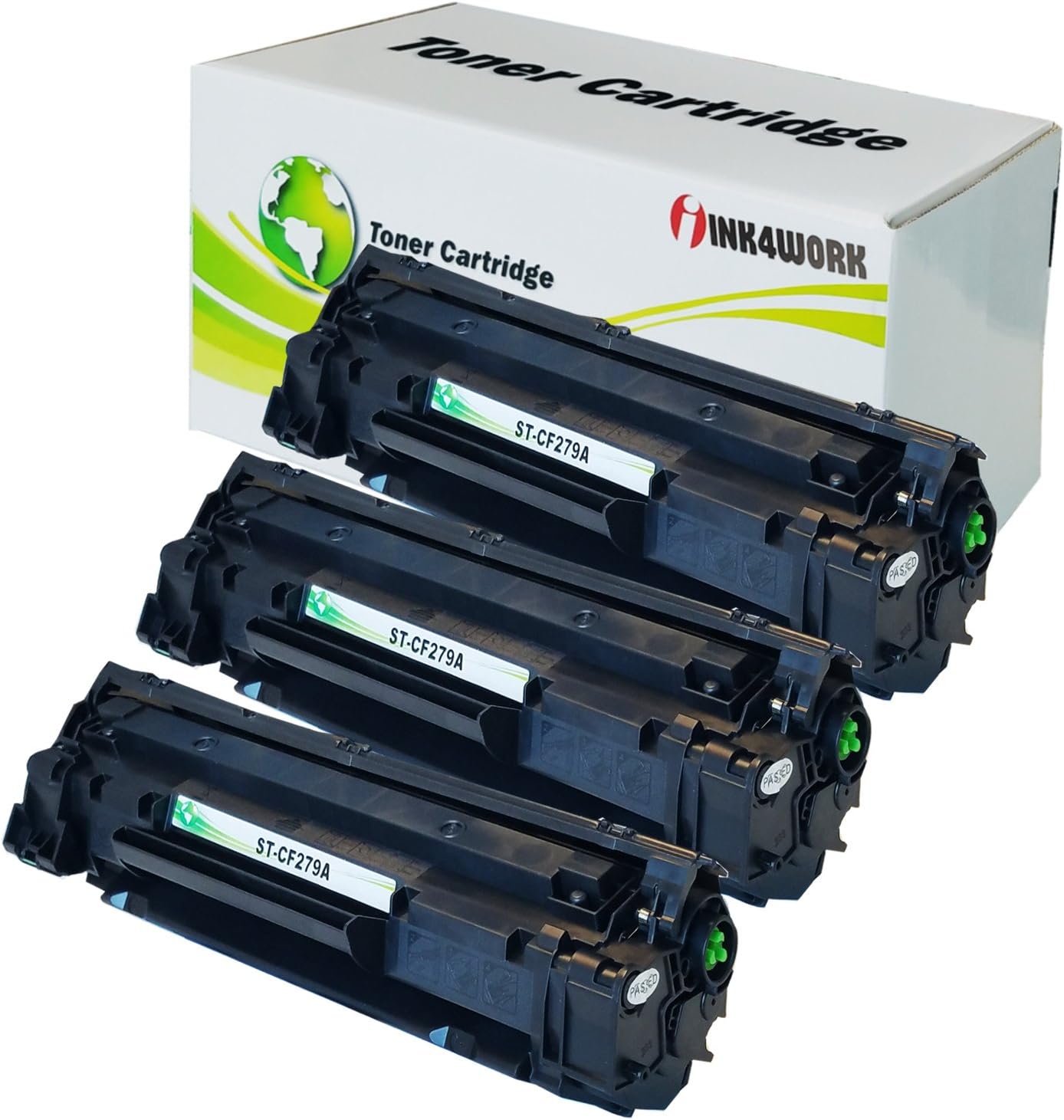 INK4WORKCompatible Toner Cartridge Replacement for HP CF279A 79A use with Laserjet Pro M12a M12w MFP M26a M26nw Printer (Black, 3-Pack)