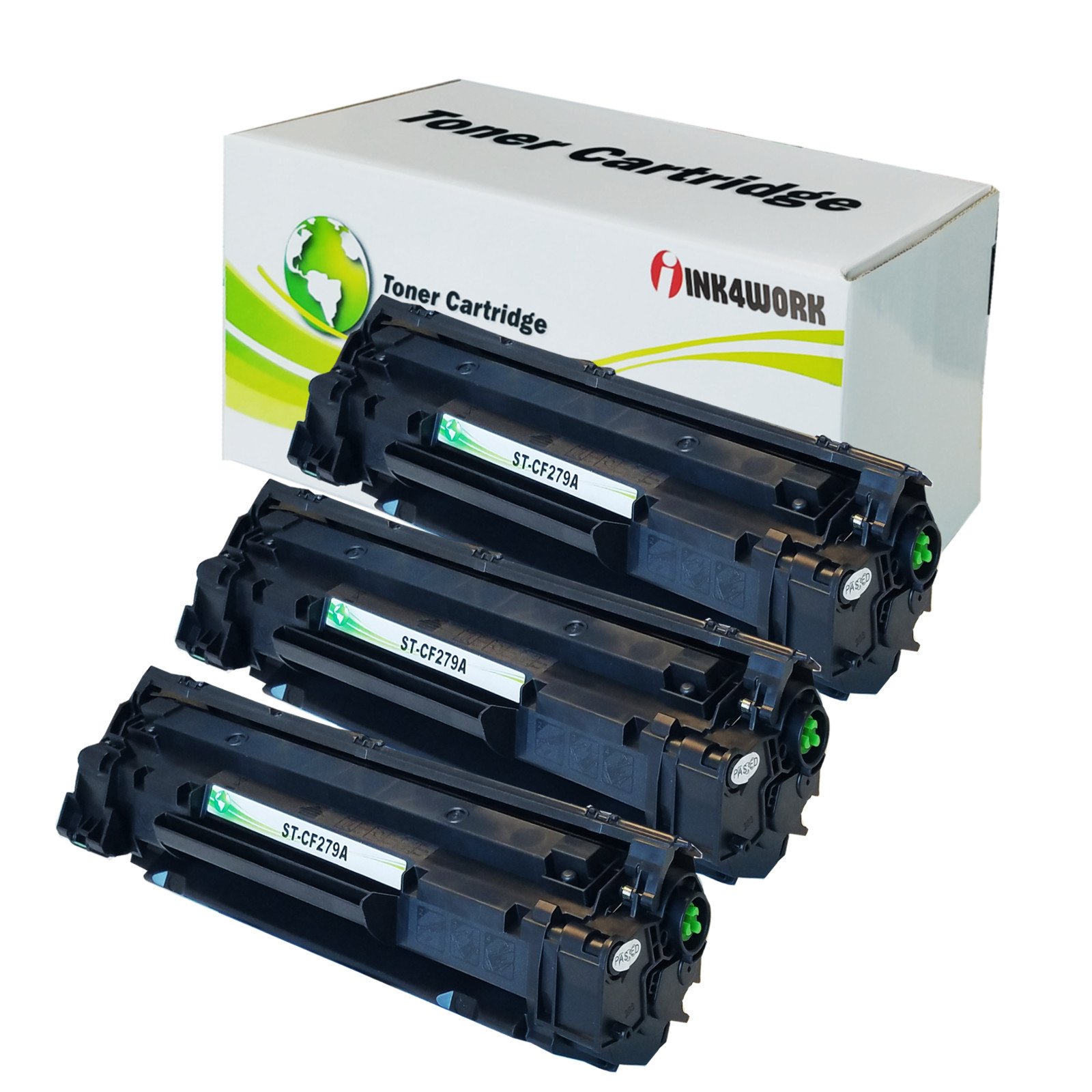 INK4WORKCompatible Toner Cartridge Replacement for HP CF279A 79A use with Laserjet Pro M12a M12w MFP M26a M26nw Printer (Black, 3-Pack)