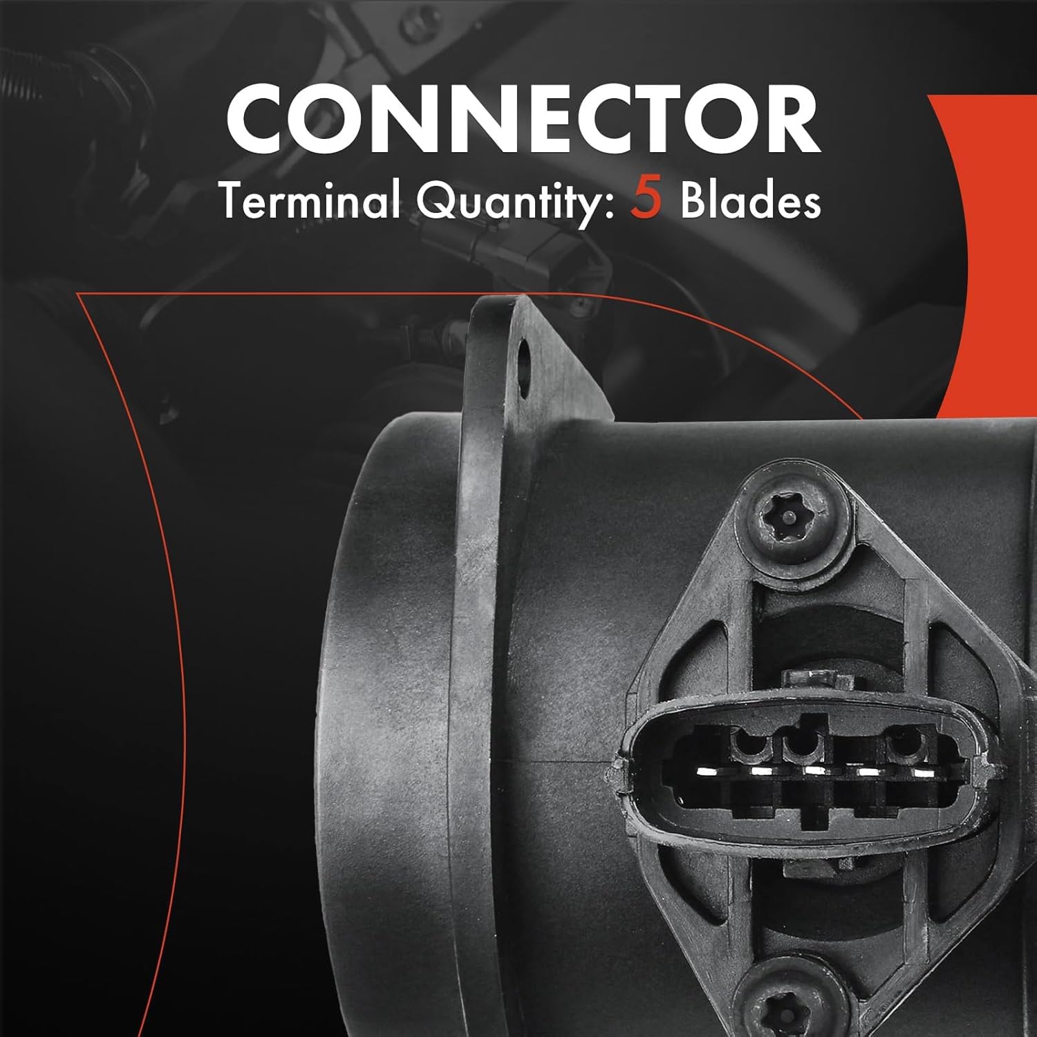 A-Premium Mass Air Flow Sensor Meter [5-Pins] Compatible with Volvo XC90 2003-2005, S60 2004-2009, S80 2002-2006, V70 2004-2007, L5 2.4L 2.5L L6 2.9L, Replace# 74207745, 280218089