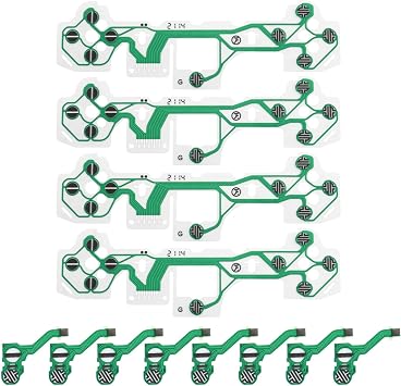 Create idea 4Pcs V1 Conductive Film Membrane Replacement Compatible with PS5 FPC Flexible Ribbon Cable Electronic Accessories Green