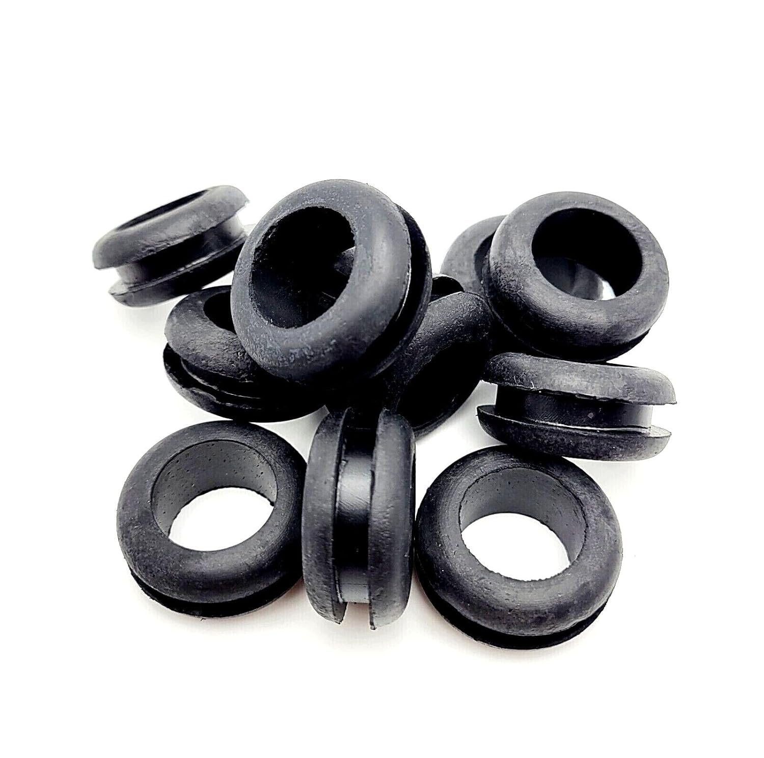 1" Panel Hole Rubber Grommets for Cable and Wiring 3/4" ID Center Hole for 3/16" Thick Wall Material Electrical Bushing (Pack Size: 24)