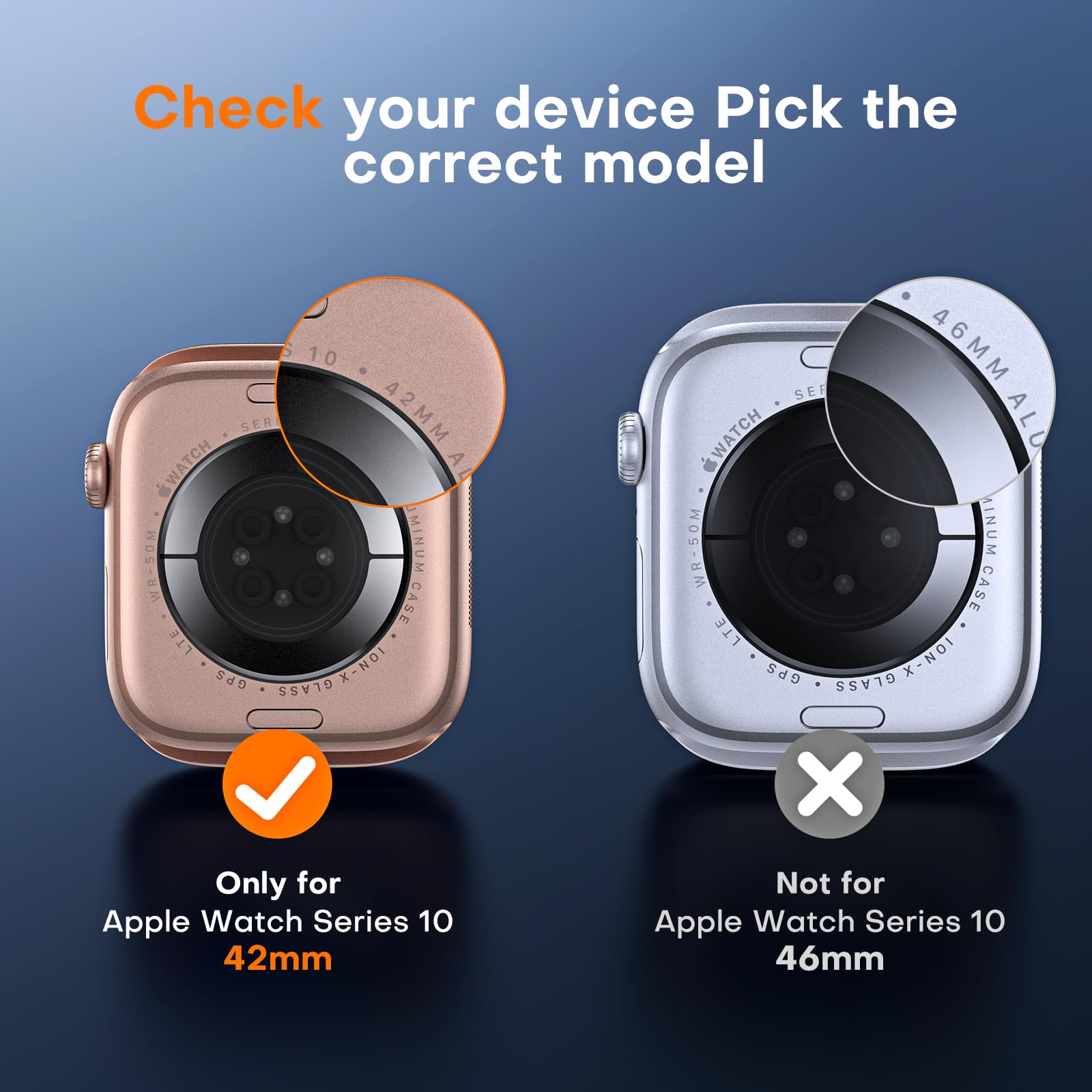 TOCOL 8 Pezzi Pellicola Protettiva per Apple Watch Series 10 42mm, Auto Guarigione, Senza Bolle, Antigraffio, HD Trasparente TPU Protezione Schermo per Apple Watch 42mm