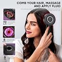 Arvox Oil Applicator Comb|Red Led Light Therapy |Boost Hair Growth| Reduce Dandruff | Relieve Stress |High Vibration Corded Electric Scalp/Head Massager | 6 ML Oil Tank | 3 Hr Run-Time| Type-C Black gallery image