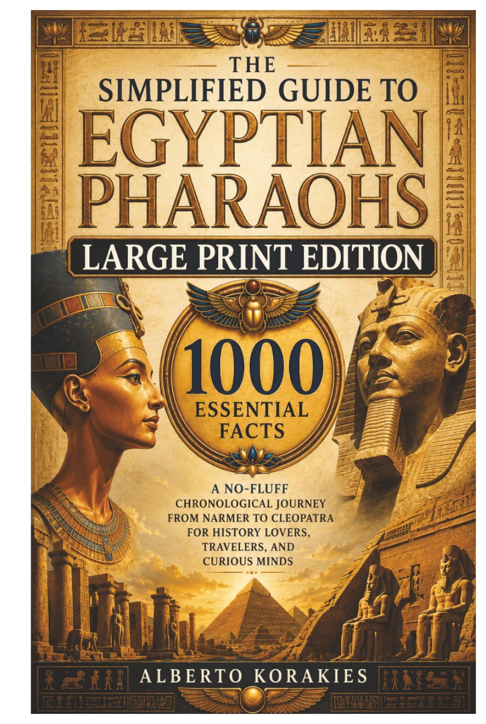 The Simplified Guide to Egyptian Pharaohs Large Print Edition: 1000 Essential Facts A No-Fluff Chronological Journey From Narmer to Cleopatra for History Lovers Travelers and Curious Minds