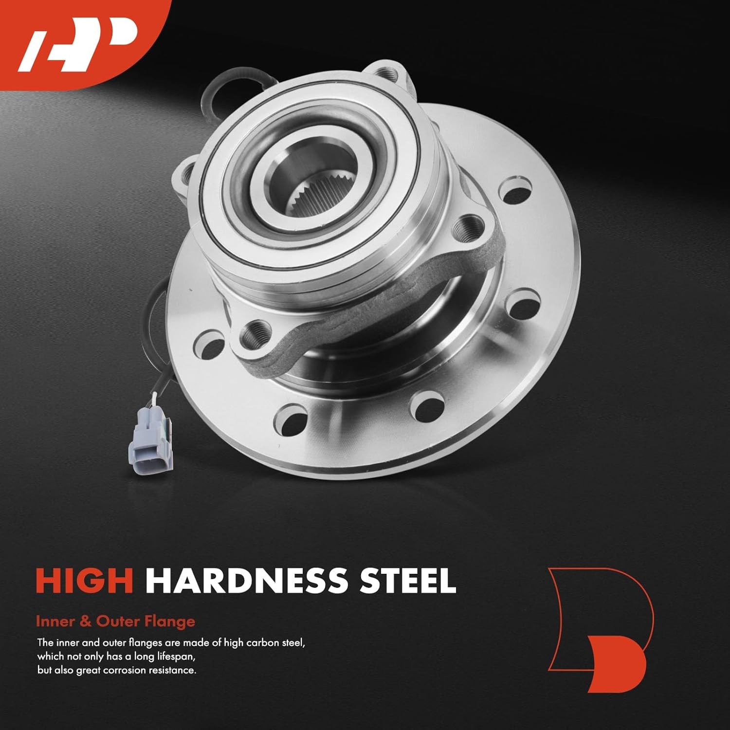 A-Premium Front Right Wheel Bearing and Hub Assembly with ABS Compatible with Dodge Ram 3500 1998-1999, 4WD & DRW