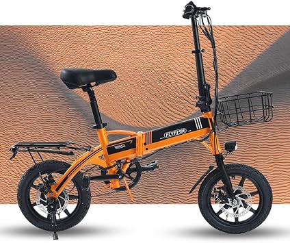 Electric Folding Bicycle, Electric Assisted Bicycle, Foldable, 14 Inches, Mini Velo, Road Bike, 14 Inches, Aluminum Frame, Can Be Drived on Public Roads, Mini Velo, Small Diameter Car, 250W Motor, 36