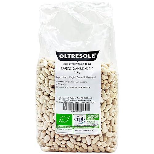 Oltresole - Bio Cannellini Bohnen 1 Kg - getrocknete Bio-Hülsenfrüchte