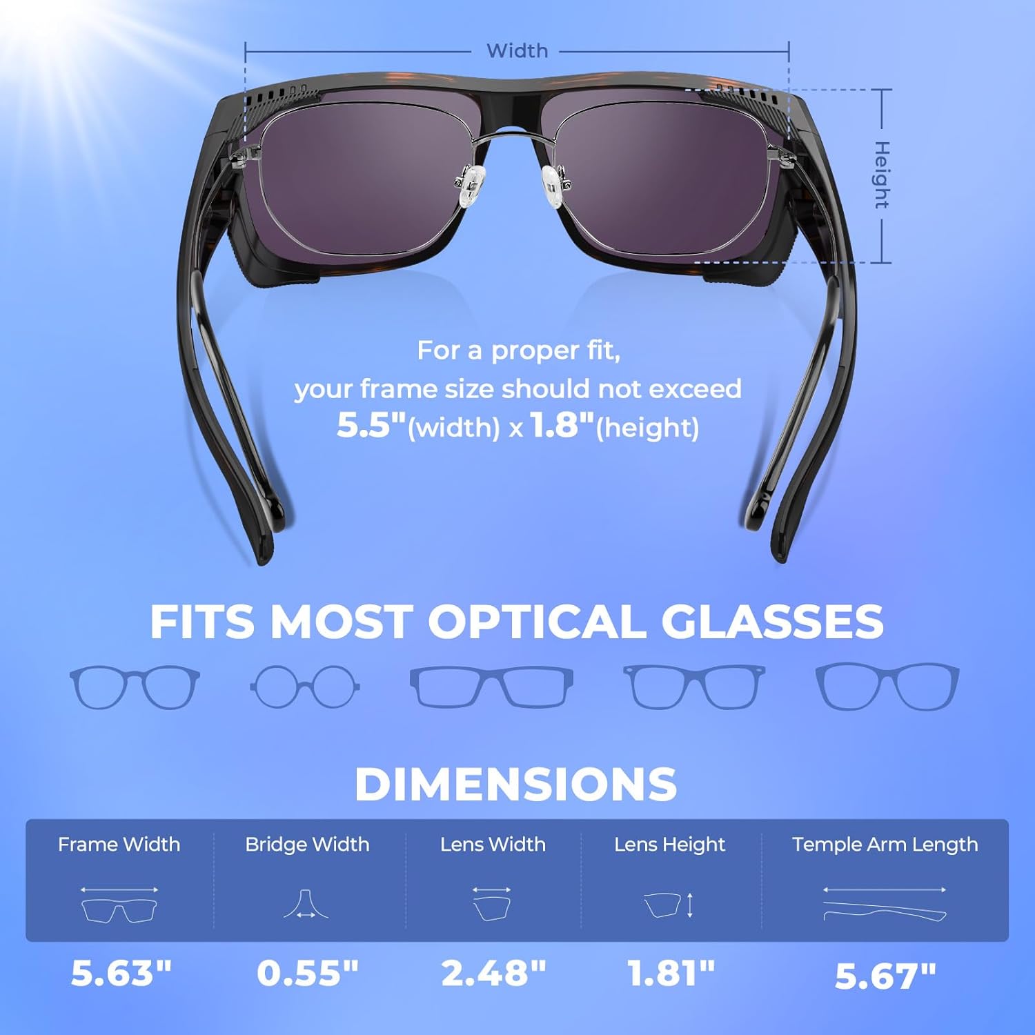 KastKing Comal Fit-Over Polarized Sports Sunglasses, PuriVex Water & Oil Repellent, Fishing Driving, UV400, Men Women - Image 3