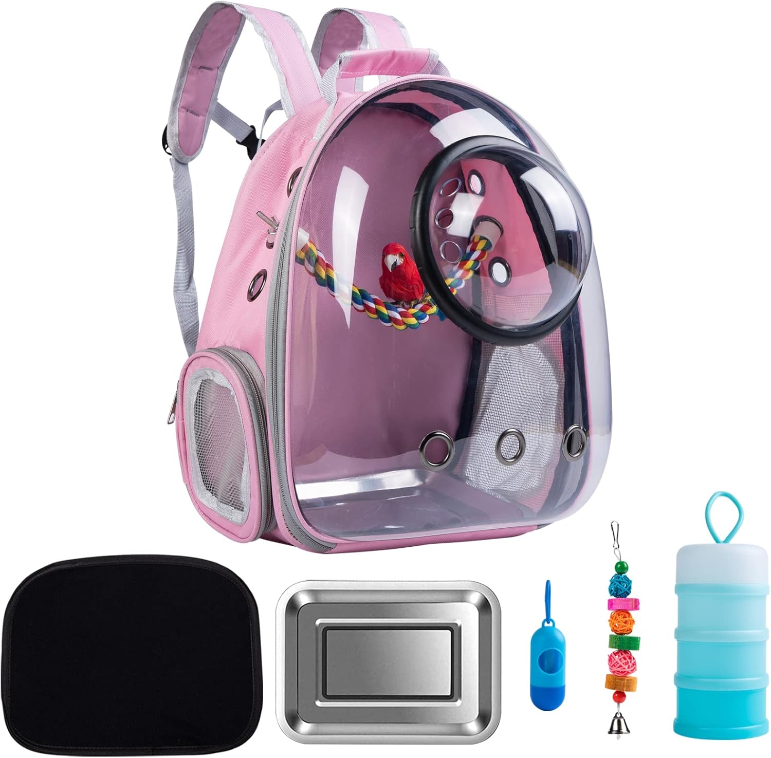 Bird Carrier Backpack Travel Cage Lightweight Breathable