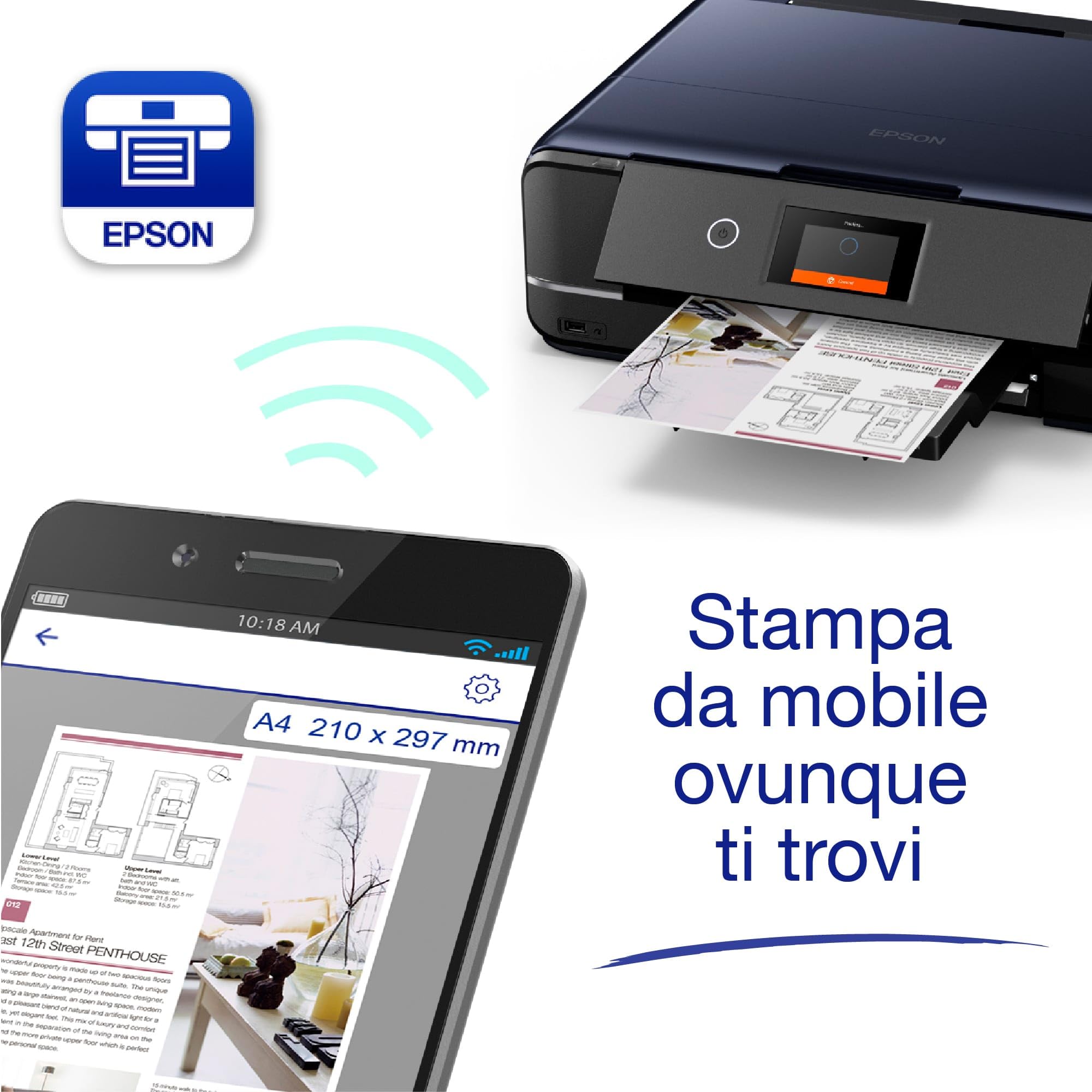 Epson Photo XP-970 Stampante Fotografica A3 3-in-1 Wi-Fi Ethernet Doppio Vassoio