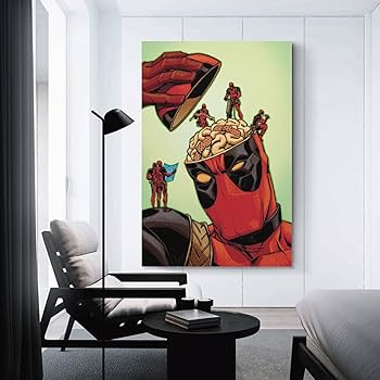 marvel デッドプール　マーベル展　アートボード　絵画　アートパネル Amazon.co.jp: マーベル アニメ 映画 キャラクター デッドプール