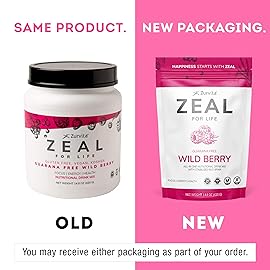 Zurvita - Zeal for Life 30-Day Wellness Bag - Wild Berry (Guarana Free) - Nutritional Supplement for Vitality, Immunity, and Wellness - 420 Grams