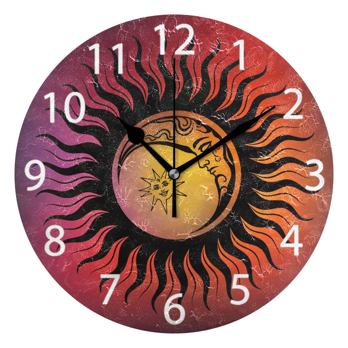 Horloge murale silencieuse cactus sans tic-tac pour un bureau calme