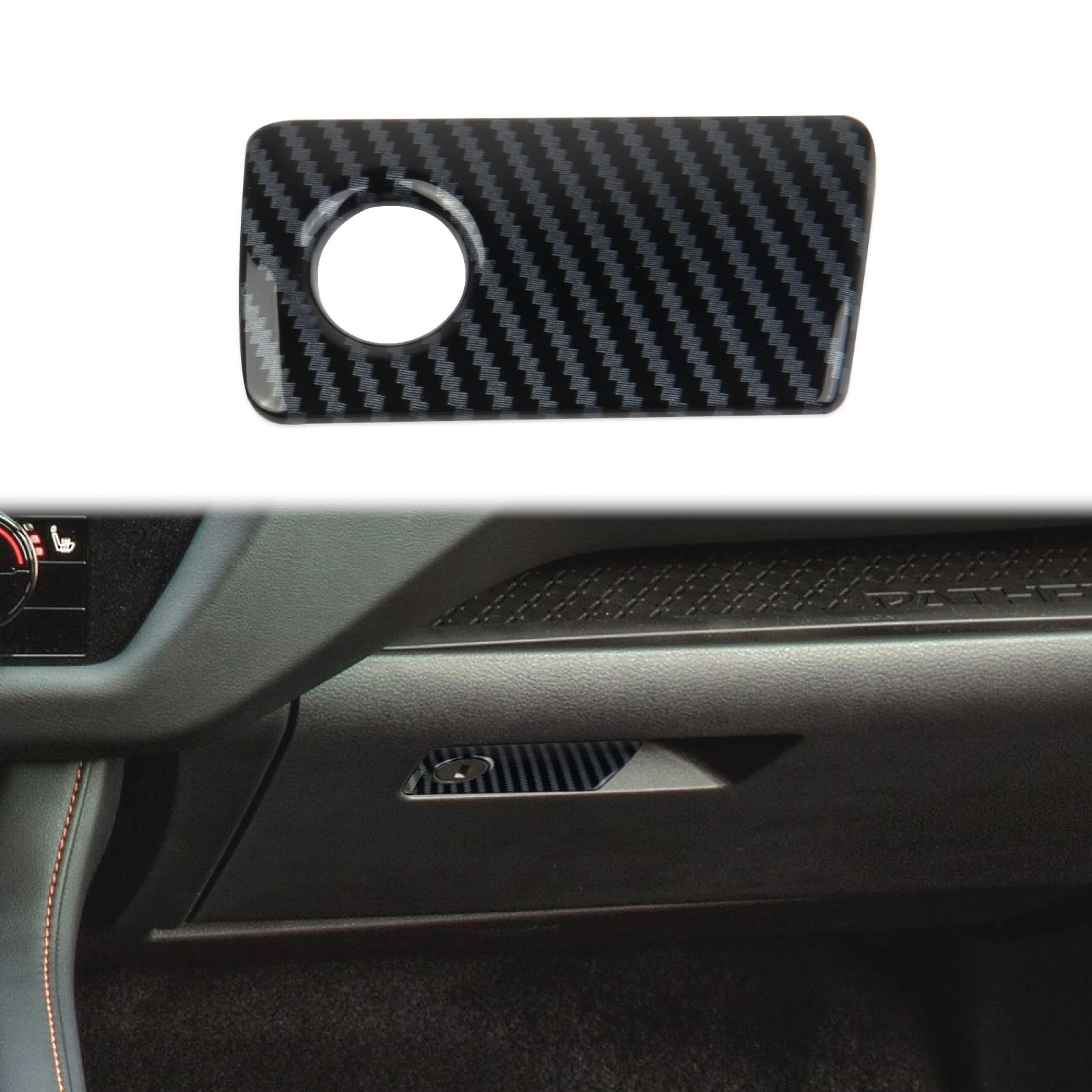 Amazon.com: Carbon Fiber Glove Box Handle Switch Cover Trim