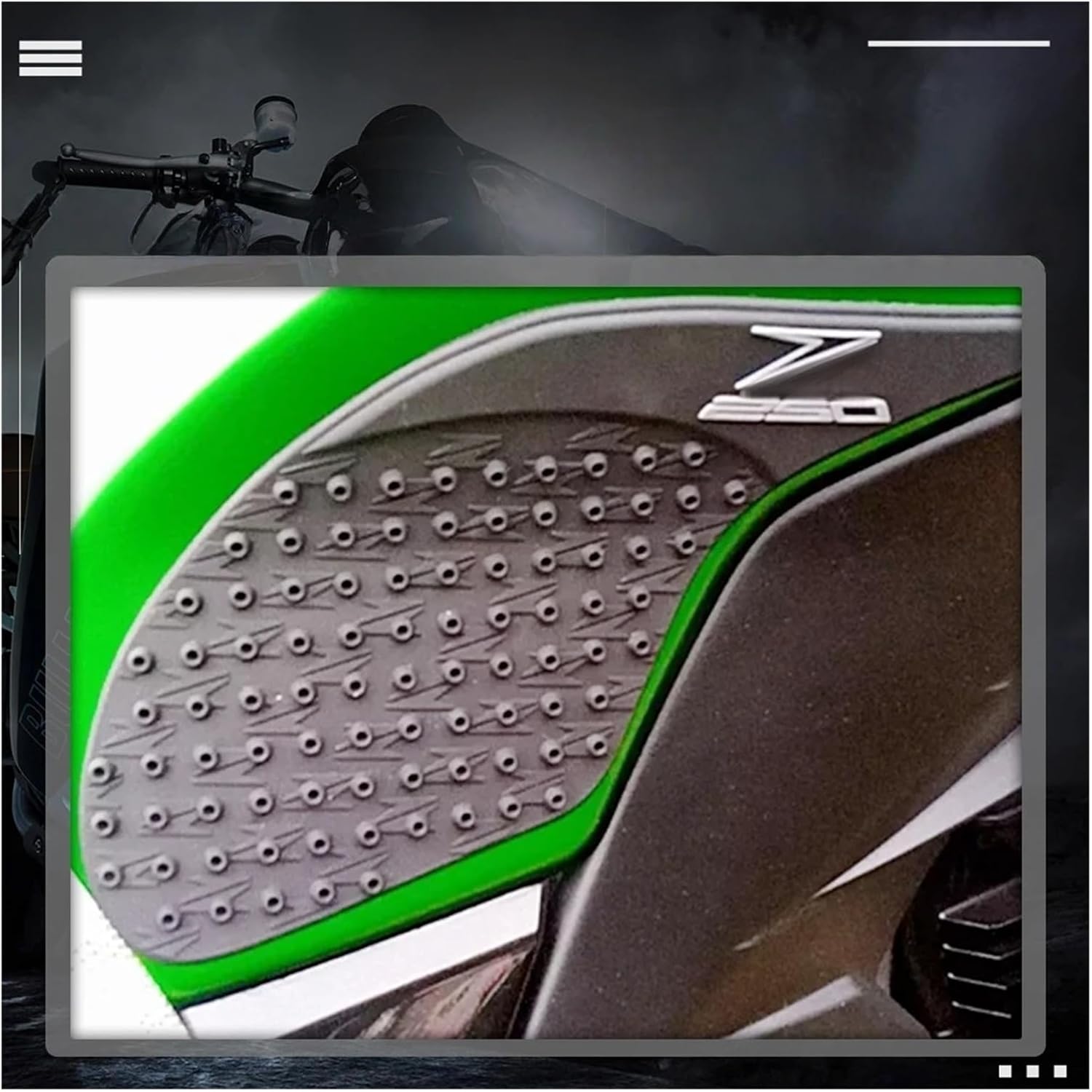 Motorcycle Tank Sticker Motorcycle Parts Anti-Slip Tank Pads Protector Sticker Gas Fuel Knee Grip Traction Side Decals for KAW&A&SAKI Z250 2014-2017.