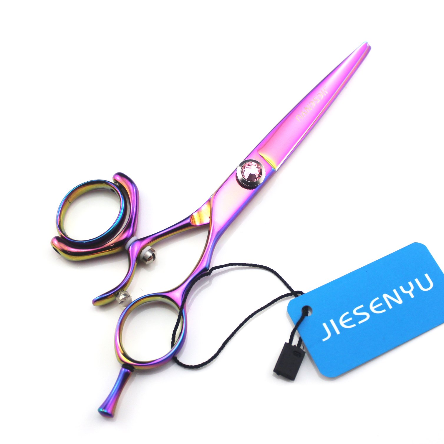 Ciseaux de coiffeur rasoir tranchant avec poignée rotative