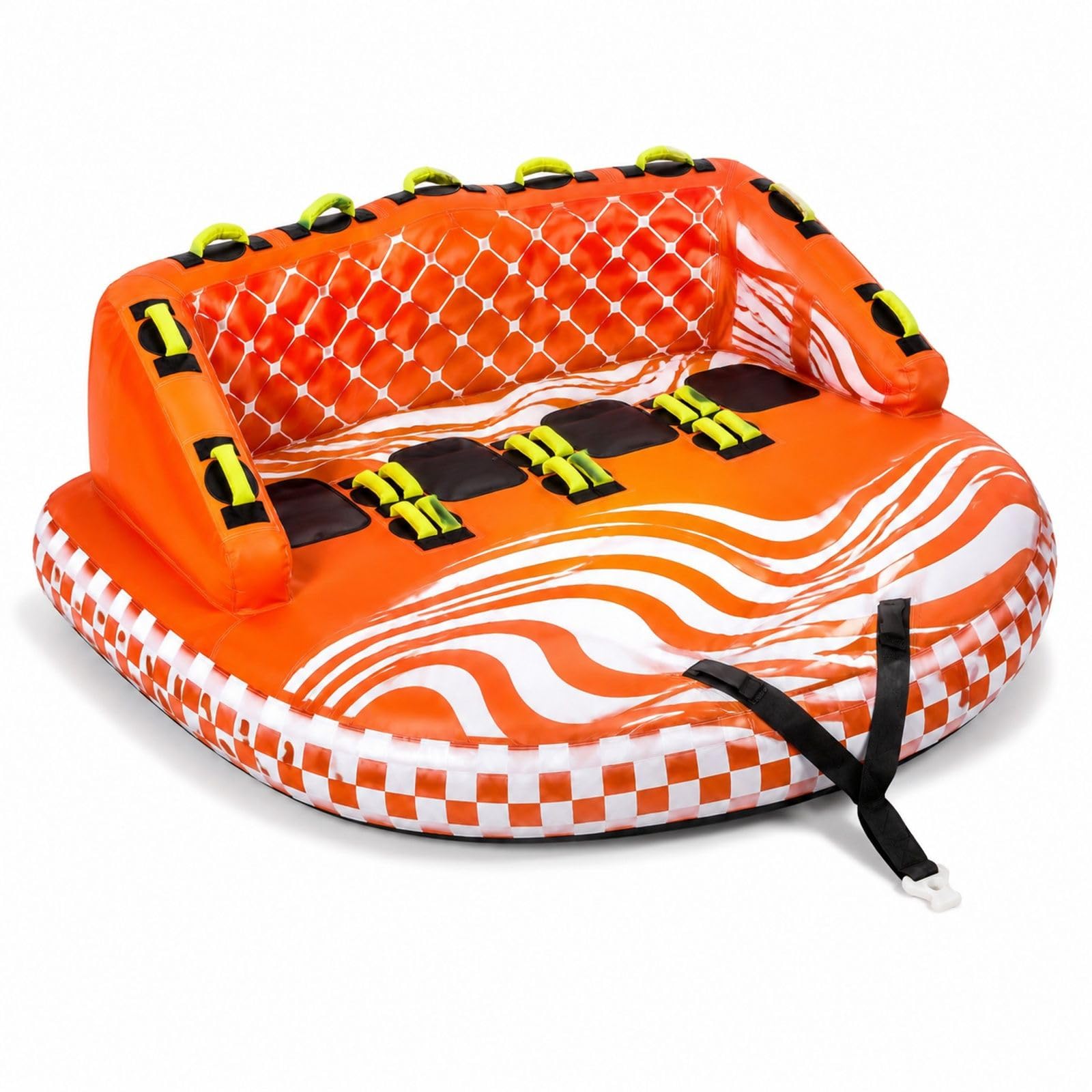 Aufblasbares Schleppsofa Tube für 1 bis 4 Personen, Boot Towable Tube für Wassersport