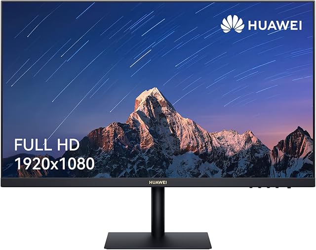 HUAWEI Display 24 Inch Monitor Full HD 1080P - Ultra-Slim Bezels with 90% Screen to Body Ratio - Low Blue Light to Decrease Eye Fatigue, 5ms Flicker Free, 1920 x 1080 HDMI/VGA, IPS - Black