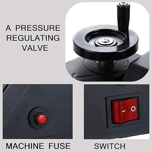 Miniatura 4 de 6 en 1 Combo máquina de prensa de calor para camiseta sombrero taza placa, multifuncional Swing Away 360 grados rotación digital sublimación