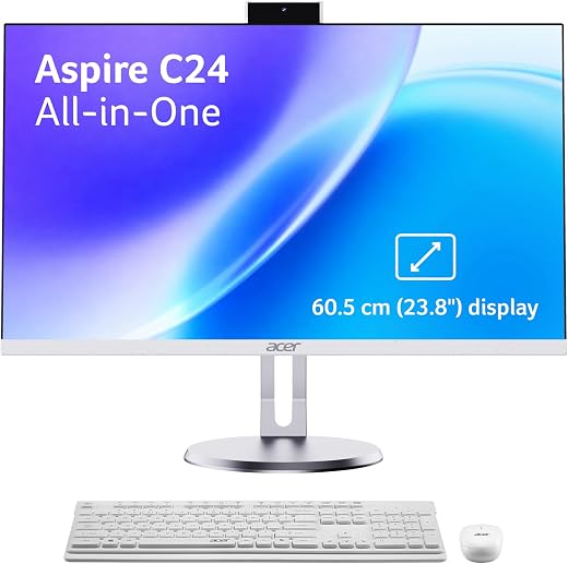 acer Aspire C24 60.5cm (24") Full HD IPS Display All in One (AIO) Desktop Intel Core i5-13420H Processor (Win11 Home/16 G...