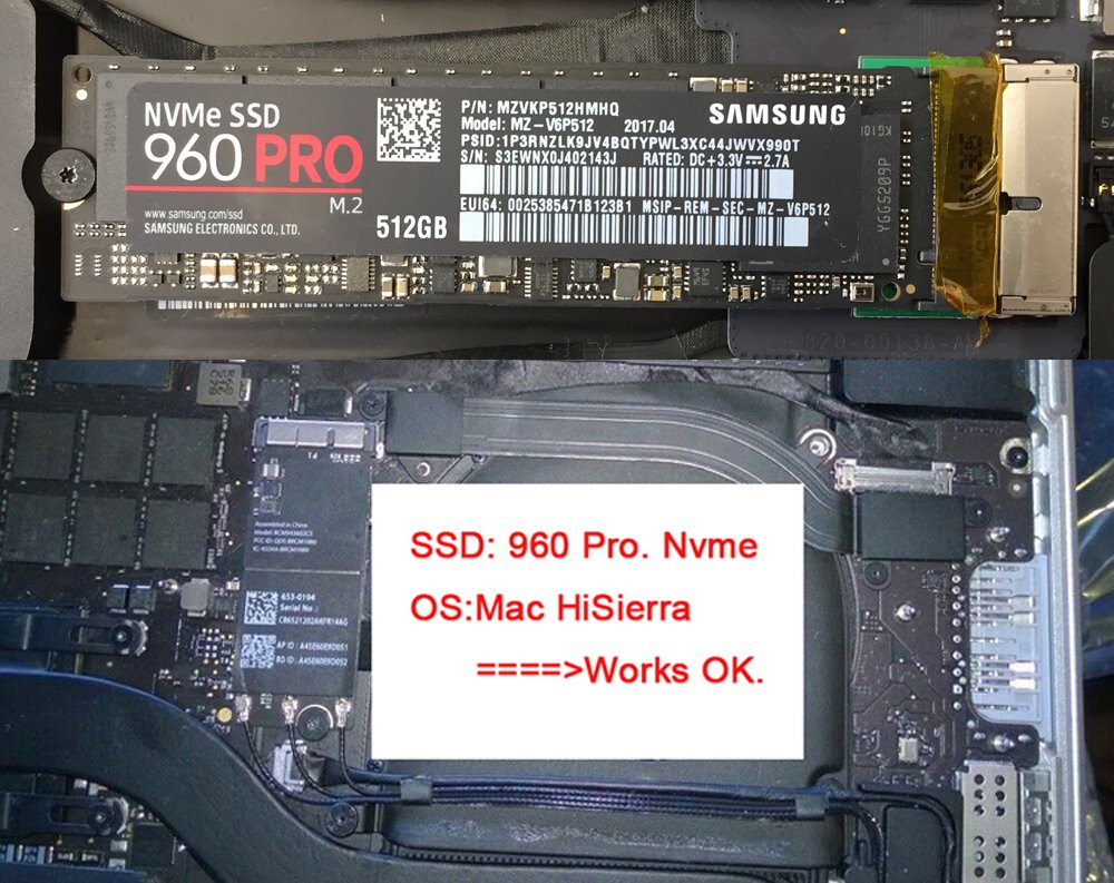 Cablecc Tarjeta de conversión de SSD AHCI de 12+16 pines 2014 2015 a M.2 NGFF M-Key AHCI SSD para A1493 A1502 A1465 A1466