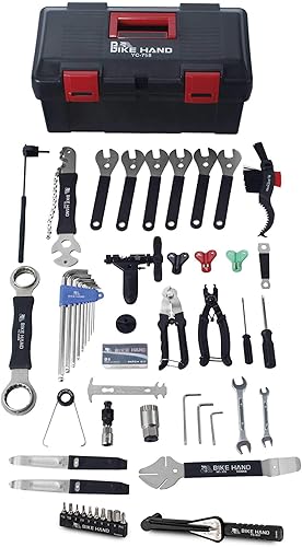 BIKEHAND Kit completo de herramientas de reparación de bicicletas 34 en 1 con llave dinamométrica