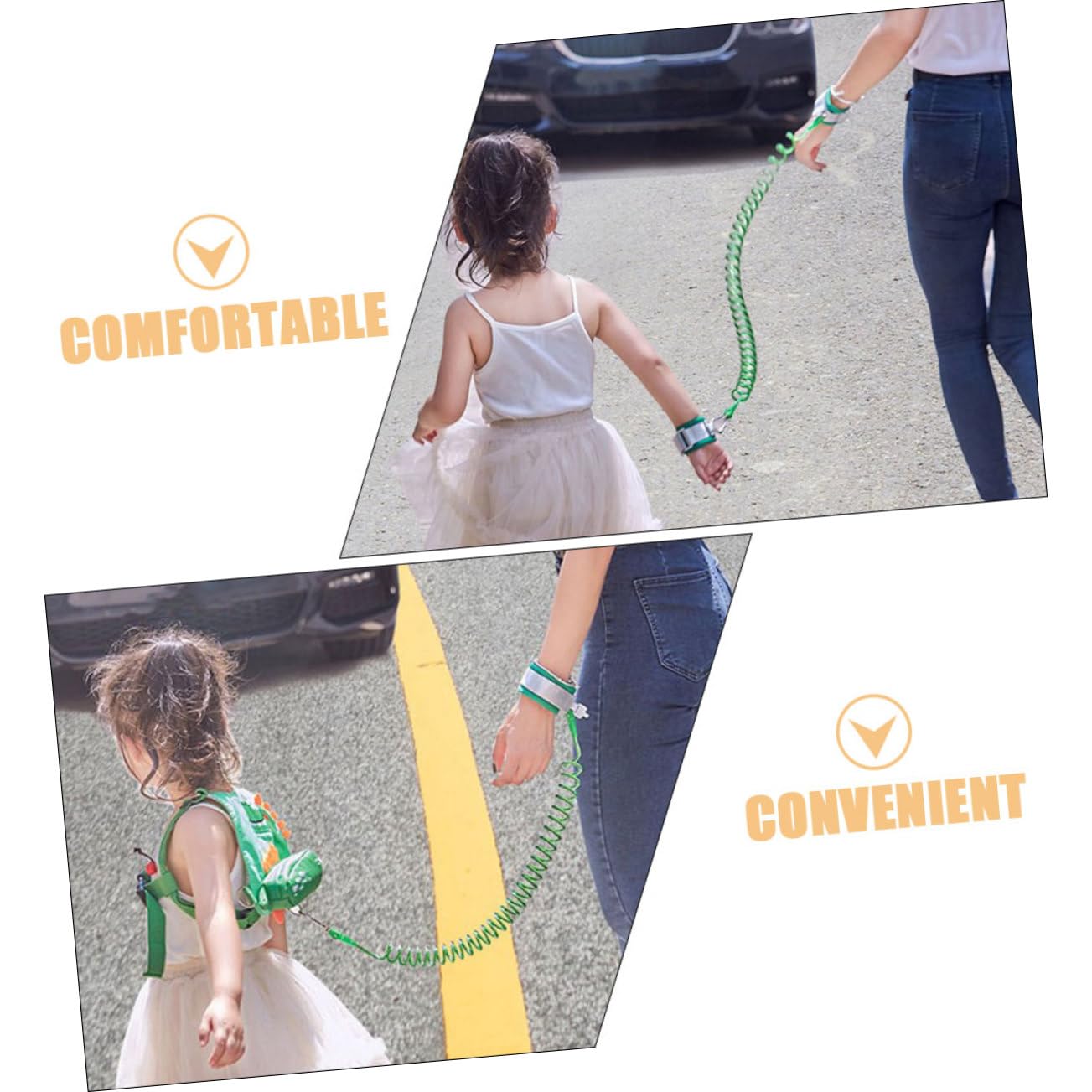 1Set Safety Harness with Lost Leash Walking Leash for Dinosaur Pattern Comfortable Safety Strap for Boys for Outdoor Adventures