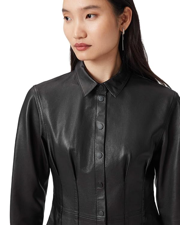 AllSaints Women's Larson Lea Shirt Black Size UK 16/US 12 by AllSaints - Image 3