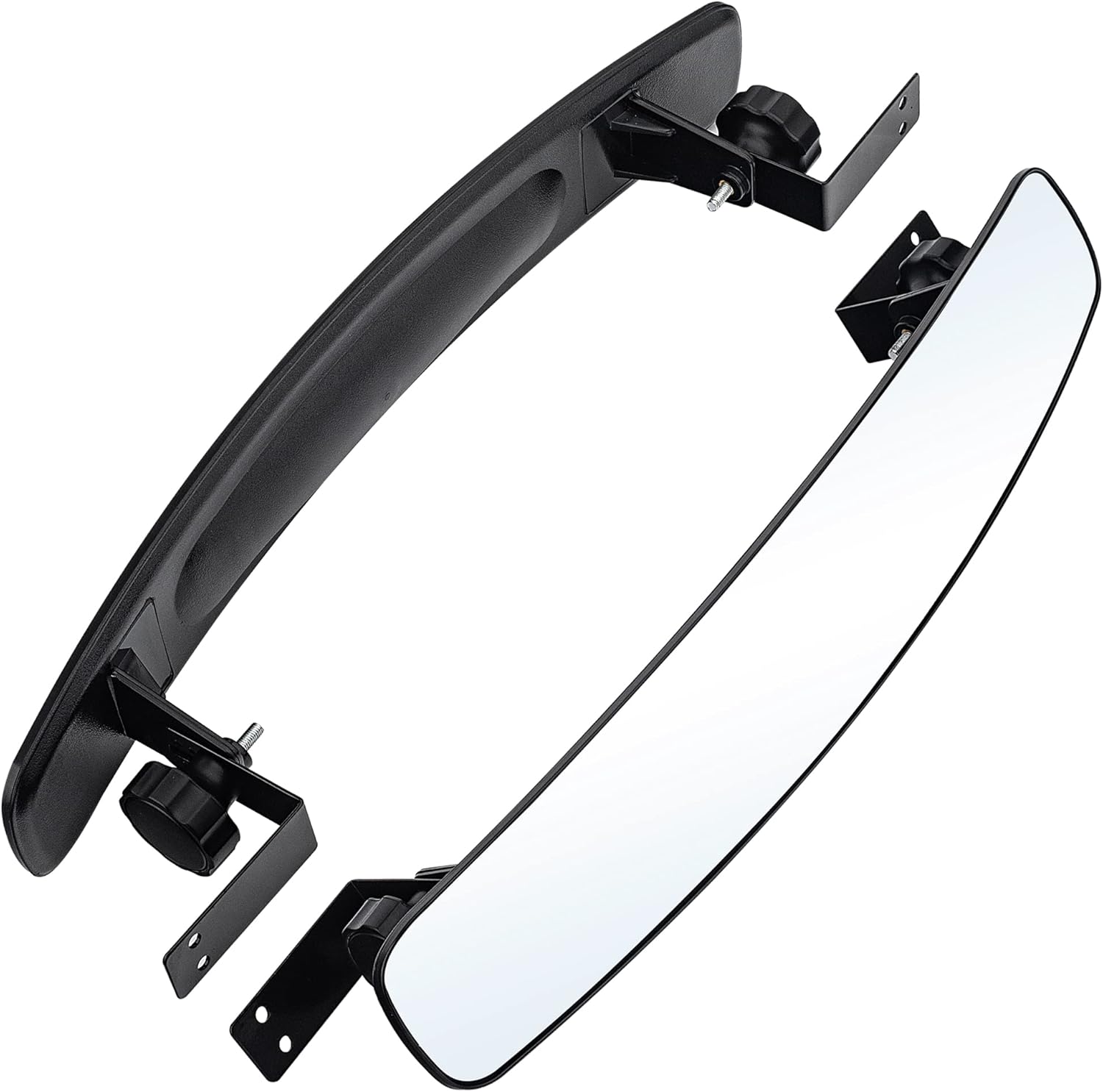 Golf Cart Rearview Mirror - 16.5 Inch Long & Wide Panoramic Golf Cart HD Clear Convex Center Rear View Mirror Fit for EzGo, Yamaha, Club Car