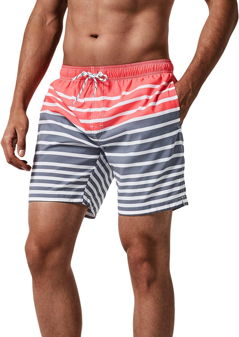 maamgic Mens Slim Fit Swim Shorts Swim Trunks 7 inch