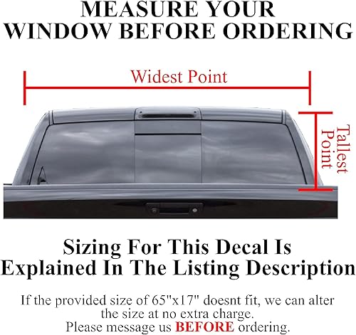 Miniatura 2 de GRAPHIX EXPRESS Truck Back Window Graphics - Bald Eagle American Flag Decal (P325) - USA Flag with Eagle - Universal See Through Rear Window Vinyl