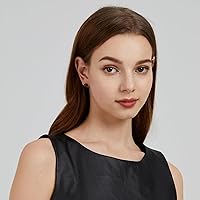 Vista 20 de Natural Stone Stud Earrings for Women 8mm Sterling Silver Genuine Gemstone Earrings Handmade Sterling Silver Crystal Stud Earrings for Women