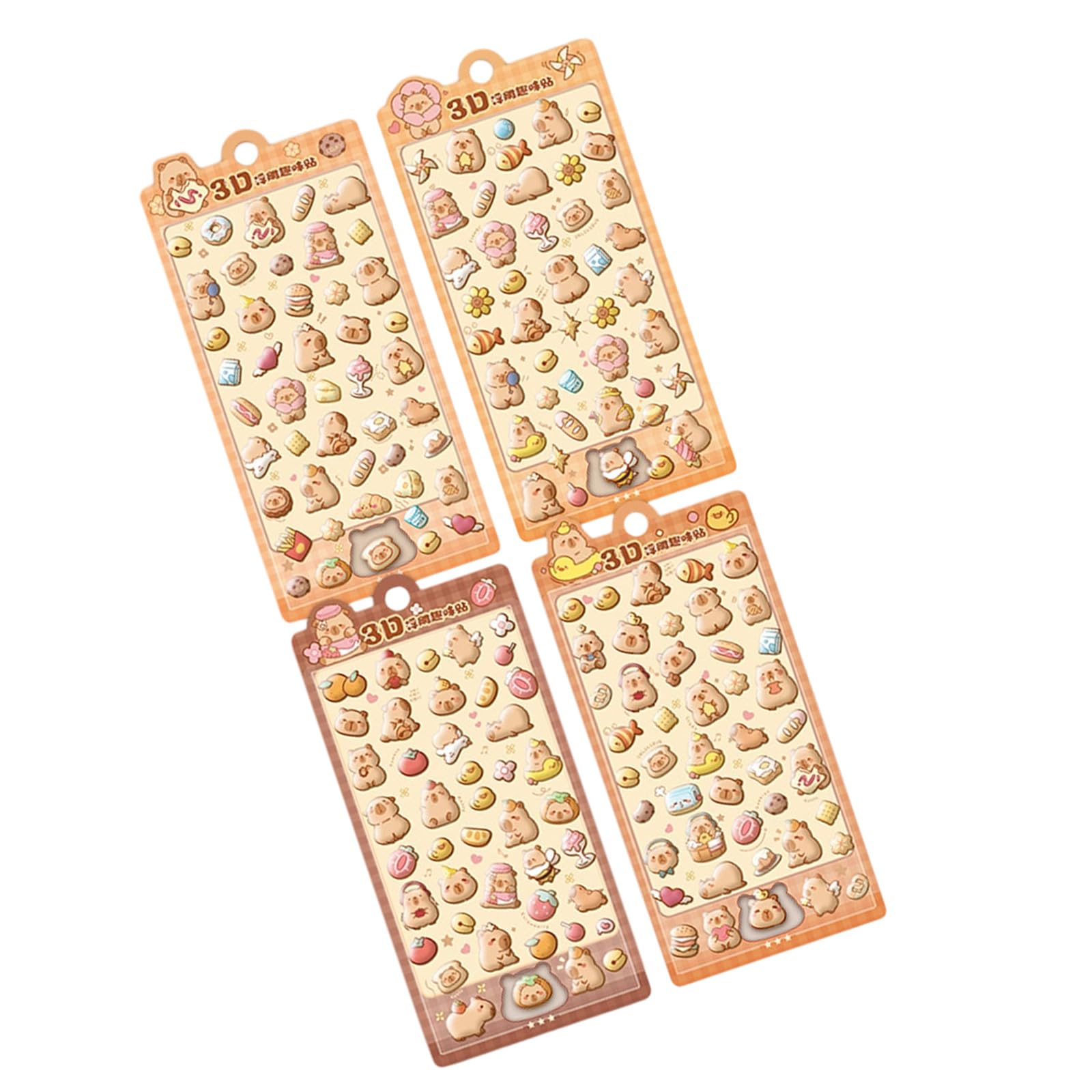 Embossed Animal PVC Sticker Kid Reward Sticker for Scrapbooking Journal Planner Water Bottle Photo Album Phone Case Scrapbooking Supplies