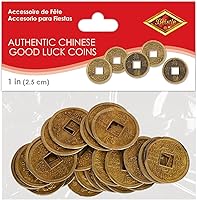 Vista 6 de Beistle 57856 Authentic Chinese Good Luck Coins, 1 Inch, 25 Coins in Package