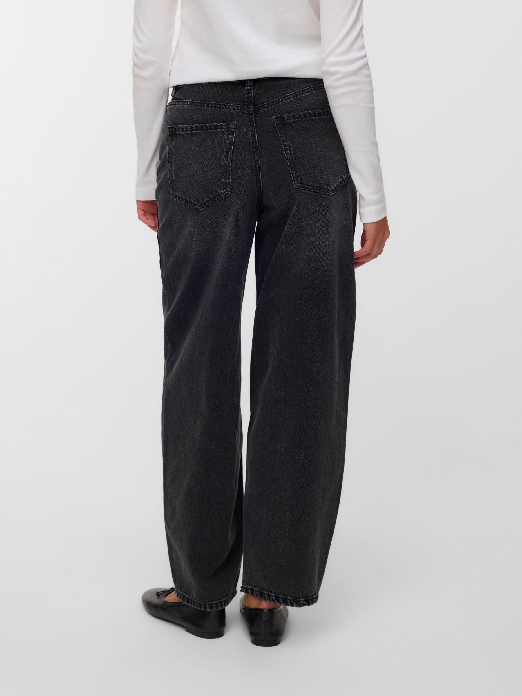VERO MODA Female Mom Jeans VMBILLIE Hohe Taille Barrel Fit Jeans