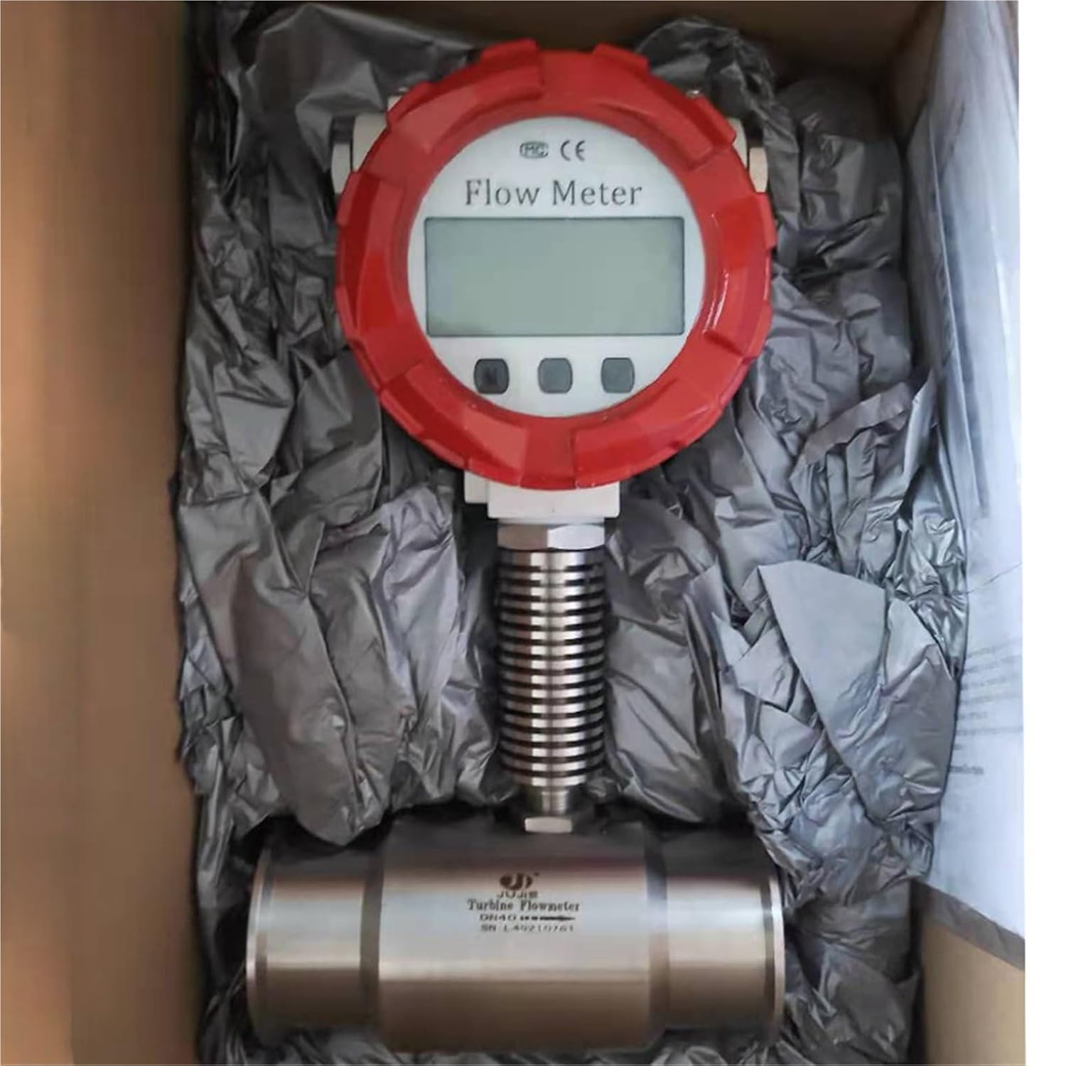 150℃ Water Flow Meter Sensor Alcohol Water Milk Oil Fuel Diesel Fluid Measurement Tri Clamp Flow Meter(DN4 SS304)