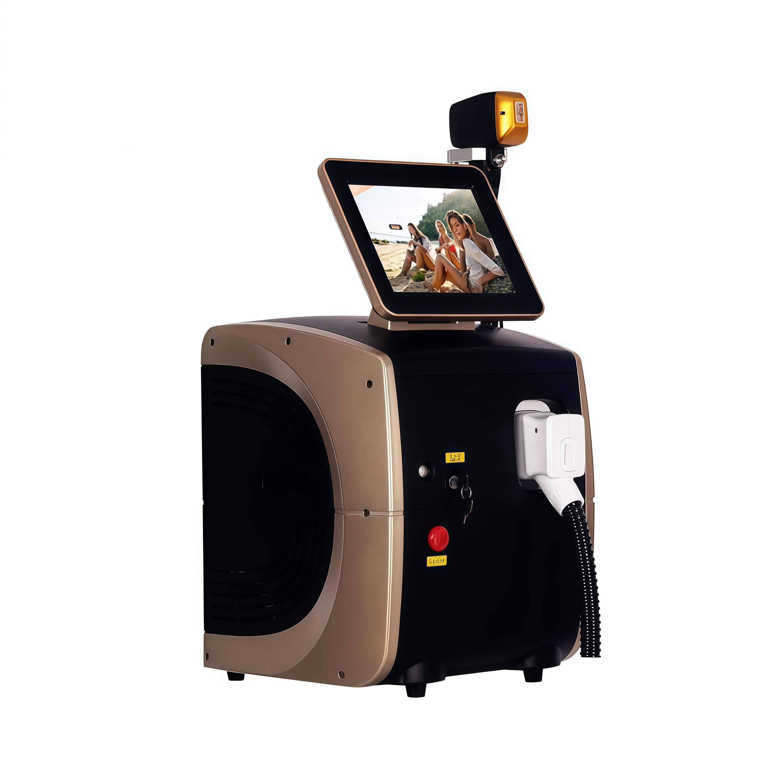 Diodo Laser 755nm 808nm 940nm 1064nm Multi Lunghezze d'onda Remozione del corpo del viso dell'epilatore del laser indolore della testa di raffreddamento della macchina di depilazione